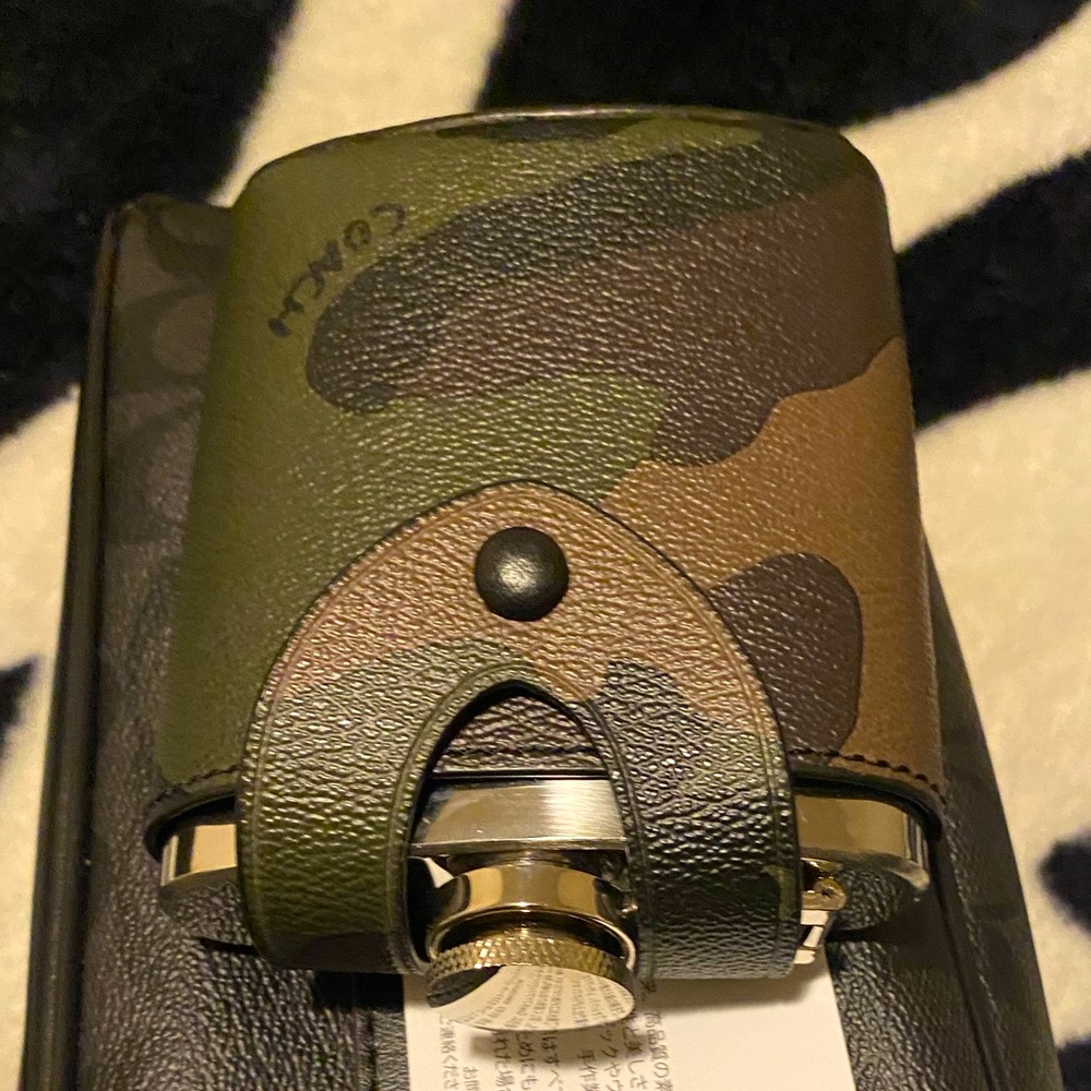 Coach Flask holder/flask - Camo NWT